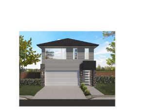 199 New Haven elevation two storey narrow lot new home design