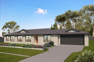 231 river gum acreage new build home floor plan 4 bedrooms double garage elevation image with optional feature gables