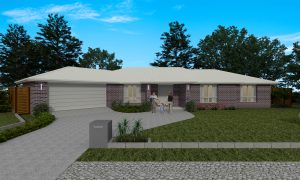 262 Lakeside - Elevation Traditional Lot Acreage New Home Design