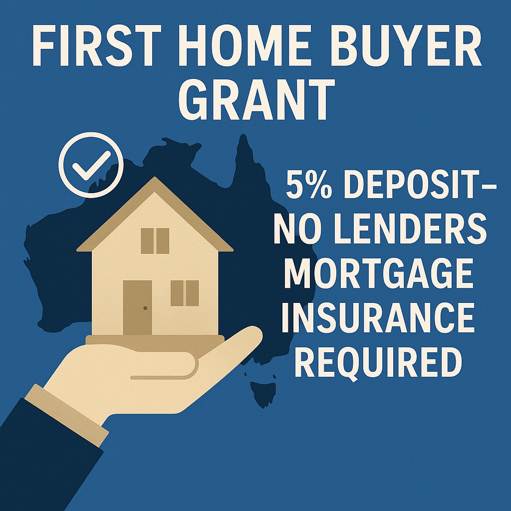 5 percent deposit first home buyers no lenders mortgage insurance Australian Government Guarantee