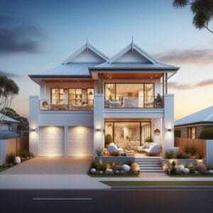 Building a Hamptons Style Home in Brisbane Modern Narrow Lot Land