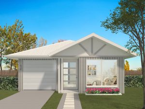 Haley 121 - Exterior Image Cottage House Brisbane Builder 4 Bedrooms Lock Up Garage Alfresco