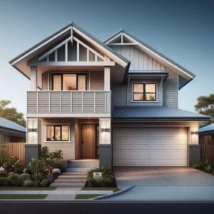 Oblique Cladding Two Storey