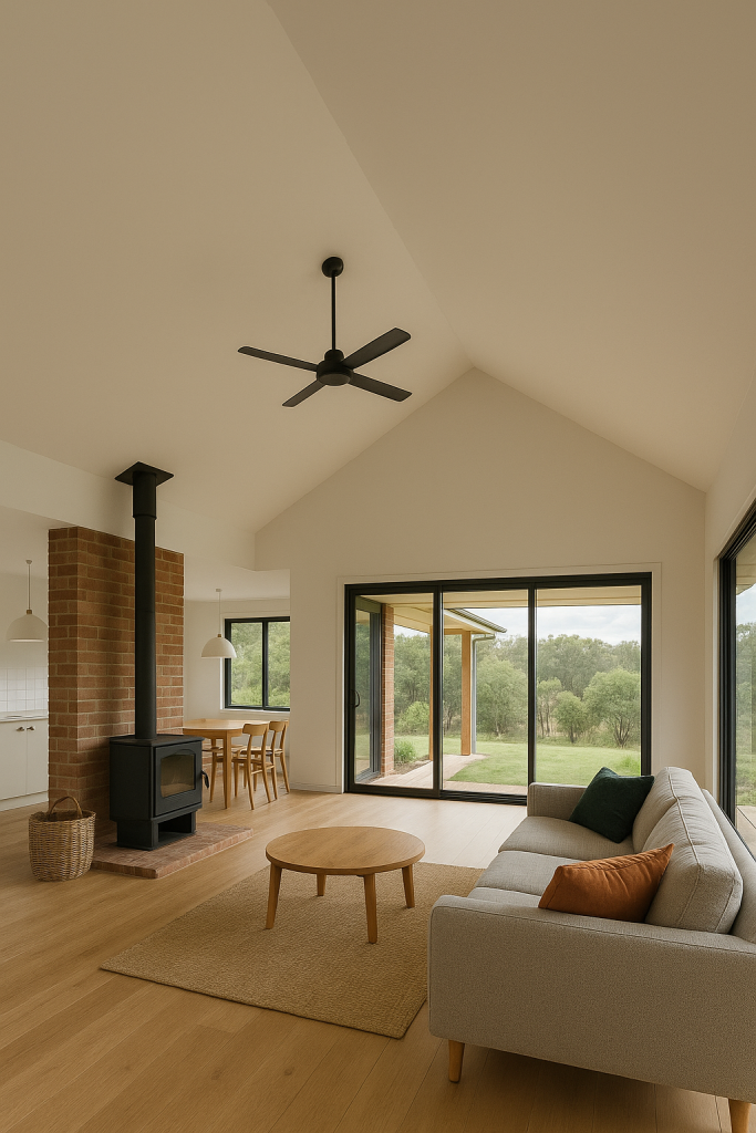 Scissor Truss Vaulted Ceiling - Brisbane Builder Wisteria Homes