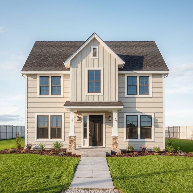 Professional, clean, modern square image showcasing an affordable new home under construction by Homestead Builder in Berrinba, symbolizing family's dream of home ownership.