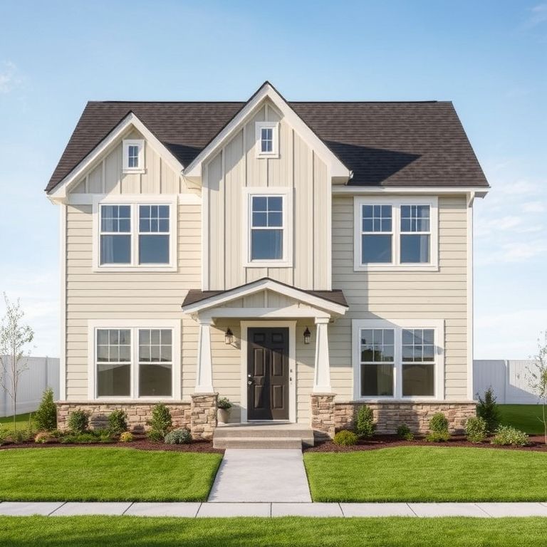 Professional, clean, modern Wisteria Home by Upper Brookfield's top builder, showcasing post-construction services in a square aspect ratio.