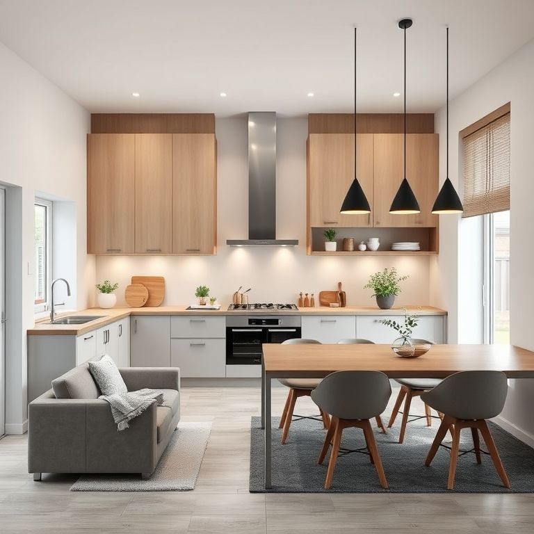 Square, modern, professional image showcasing a custom new home builder's waste management system, emphasizing efficient sorting and recycling, promoting minimal waste and maximized value.