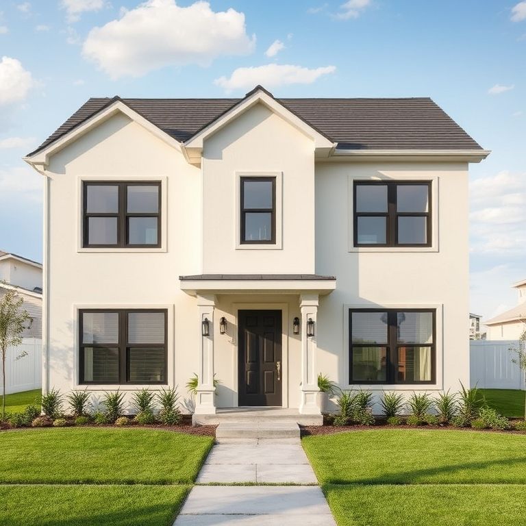 Modern homes in a leafy neighborhood showcase local builders' expertise in handling material availability.