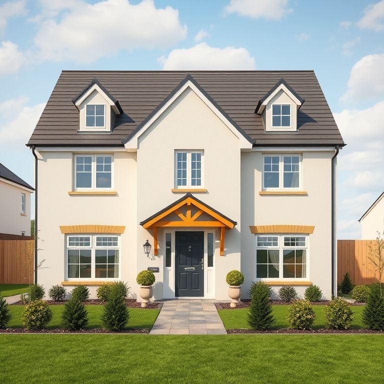 Modern, square-aspect, high-quality photorealistic image showcasing a sleek, affordable quality home under construction by Wisteria Homes in Chermside, emphasizing reliable new home building and budget control.