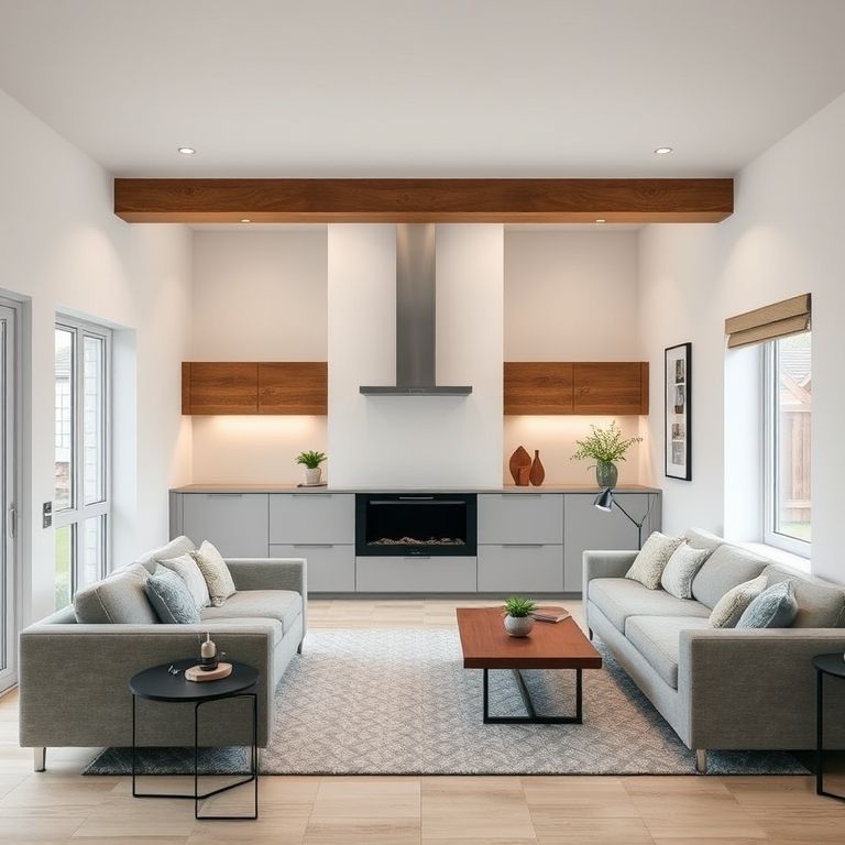 Modern, clean square-aspect image showcasing a luxurious, accessible Holmview dream home built by local builders, highlighting the benefits of partnership for improved accessibility.