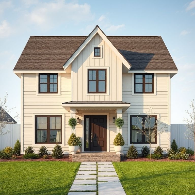 Modern, family-friendly home in Woody Point, showcasing clean lines and beautiful landscaping.