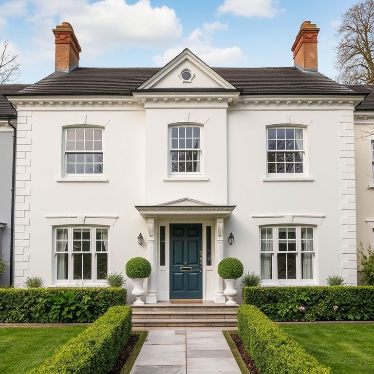 Modern custom home, Highgate Hill. Wisteria blooms frame a stylish, newly built house. Flexibility & quality.