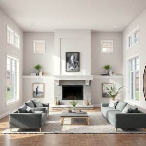 Professional modern home blueprint, showcasing clean lines and affordable custom design, ideal for new home builders' reference.