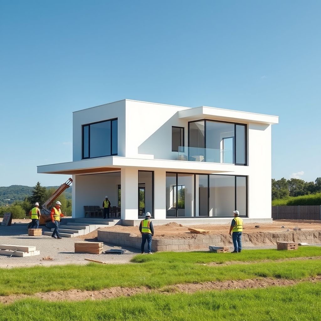 Professional acreage home construction, modern design by an affordable new home builder. Clean lines and high-quality finishes showcase the difference.