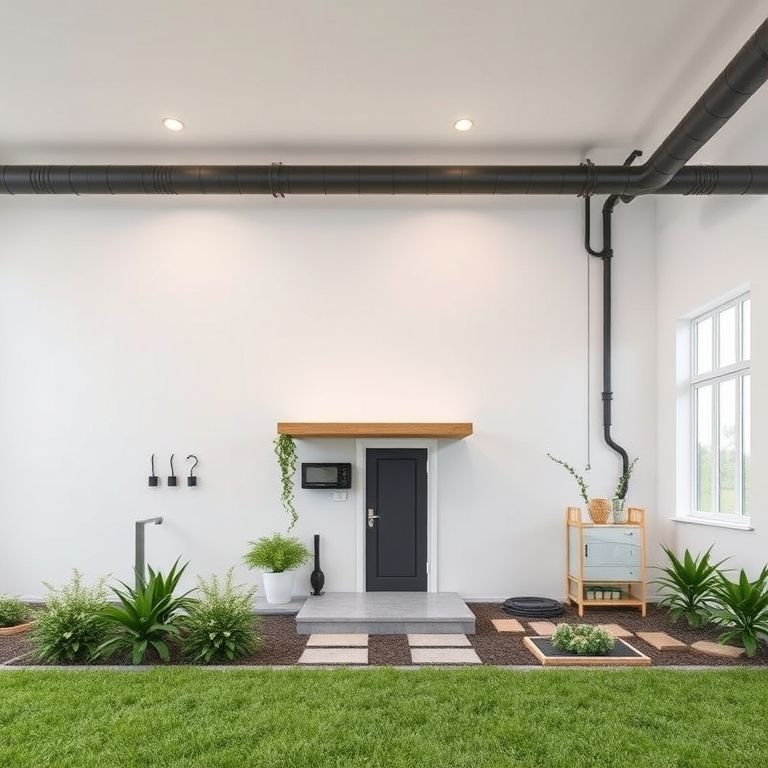 Professional, clean, modern image depicting a country estate builder with utility connections, showcasing affordable new home construction in a 16:9 aspect ratio.