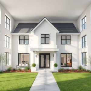 Modern, clean-lined home plans with certifications badges displayed, showcasing reliable new home builder's commitment to energy-efficient, high-quality construction, suitable for featured image, 16:9 aspect ratio.