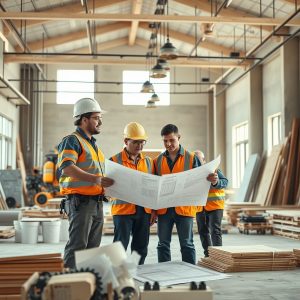 Professional family-owned construction firm showcasing a modern, sleek custom home under construction, symbolizing dedication to quality work ethic in the home building industry.
