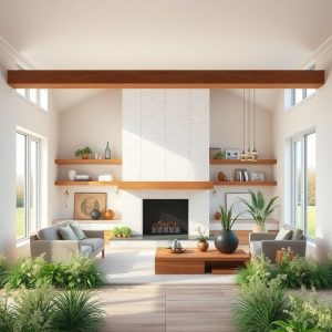 Modern rural property build under family ownership, showcasing quality craftsmanship and attention to detail, ideal for reputation building, in a clean, professional 16:9 aspect ratio.