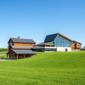 Country Home Design with Barns and Outbuildings