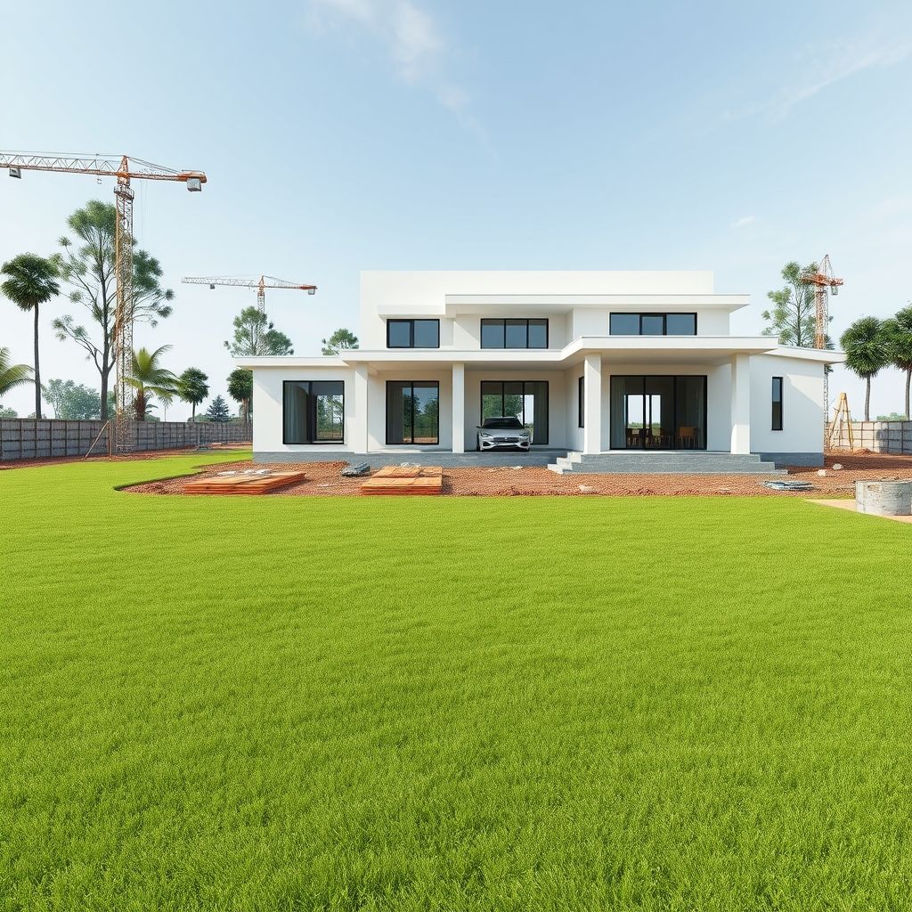 Custom home builders ensure quality control, delivering modern, pristine homes on acreage properties.