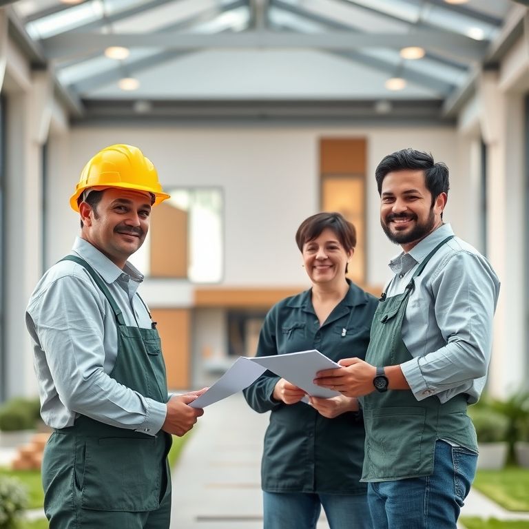 Modern, clean-lined image showcases a new, expansive family home under construction, symbolizing commitment and precision in family building operations, ideal for a featured image.