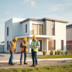 Hardworking owner-builder constructing affordable, modern home. Focus on quality, personal investment.