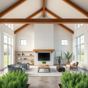 Modern, clean 16:9 image: Fixed Price Contract for custom home building & farm construction, showcasing precision, professionalism, and quality.
