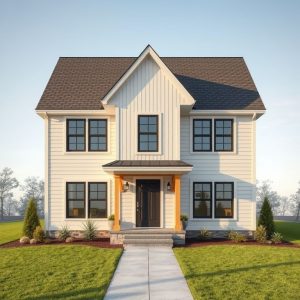 Professionally designed 16:9 image showcasing modern new home builders' insights on property values, construction, and market trends, expressed through clean, minimalist lines and high-resolution details.