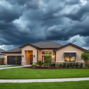 Reliable home builders ensure timely construction despite weather delays, maintaining a clean, modern site.
