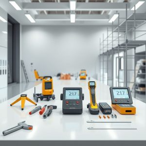 Modern, custom home under construction, showcasing high-tech security features such as cameras, sensors, and automated locks, in a clean, professional setting, suitable for a featured 16:9 aspect ratio image.